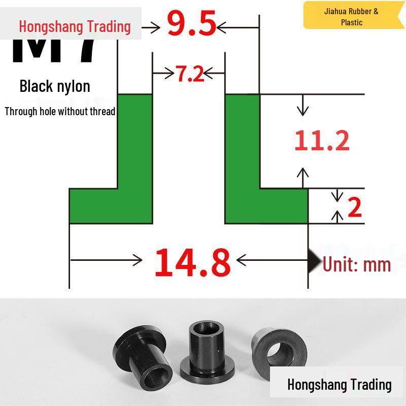 Step T-Shaped Nylon Insulating Bushing Washer, M3-M35 Thread Protection Spacer