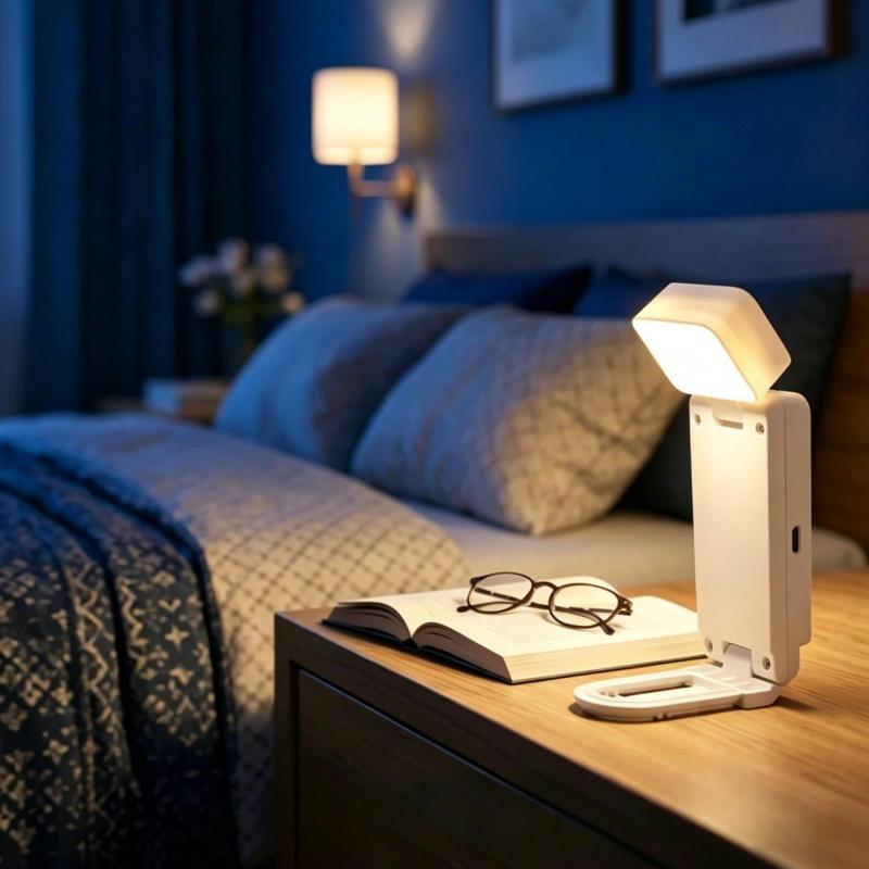 LED Clip On Desk Book Light Battery Powered 3 Color Eye Protection Portable Lamp for Home School Reading