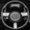 Real Carbon Fiber 2pcs Car Steering Wheel Shift Paddle Extended For Hyundai Kona SX2 2024 Interior Gear Stickers Accessories