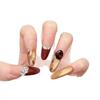 Cat Eye Amber Leopard French Handmade Sparkle Nails