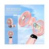 Ventilateur portable USB manuel 5000 mAh 5 vitesses Pliable Mini ventilateur de bureau