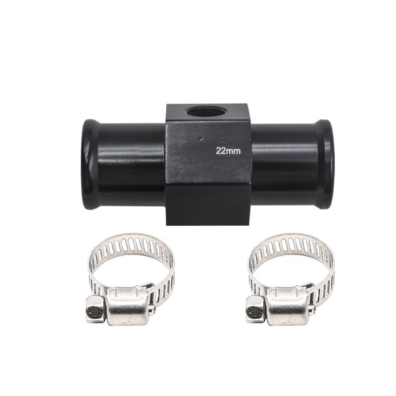 1Pc Black Water Temp Gauge Radiator Temperature Water Temp Joint Pipe Sensor 18MM 20MM 22MM 24MM Hose Adapter