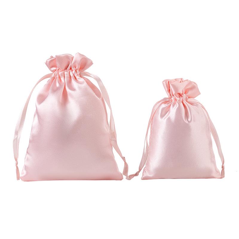 Silk Satin Drawstring Jewelry & Gift Pouch Bag