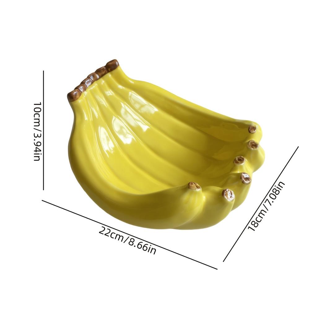 Vassoio Decorativo Boho in Ceramica a Forma di Banana, Organizer Multifunzione per Gioielli e Piccoli Oggetti, Accessorio per l'Arredamento del Soggiorno