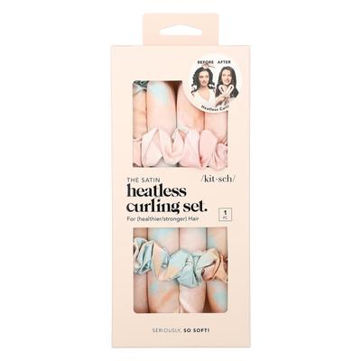 Saten Isısız Bukle Seti, Gün Batımı Tie Dye, 1 Set