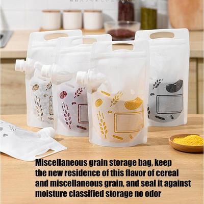 Bolsas de Alimentos Bolsas de Almacenamiento para Conservación de Alimentos Con Asa Multiusos Reutilizables Conservador de Snacks de Cocina Para Frijoles Galletas Café
