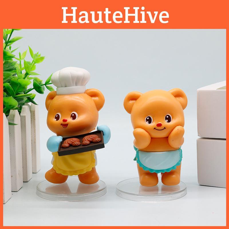 Butter Bear Lovable Pvc Figurine For Creative Desk Decor And Trendy Collectible