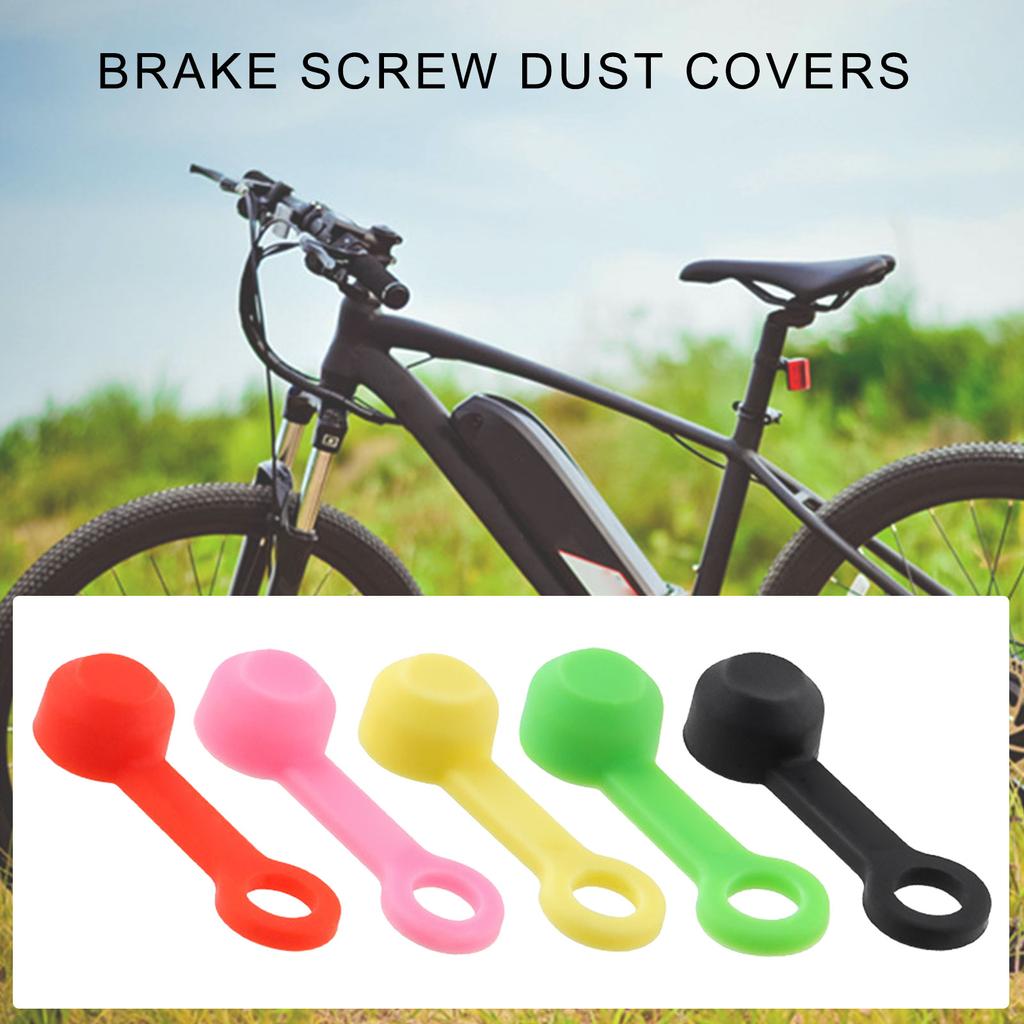 50Pcs Bike Bleed Nipple Cover Soft Rubber Brake Screw Caps Bike Hydraulic Brake Caliper Bleed Nipple Cap Easy to Use