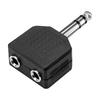 5/20Pcs Y Splitter Dual Channel Plug Jack 6.35 Stereo Male To Double 3.5 Female Connector for Audio Adapter Headphone Mic