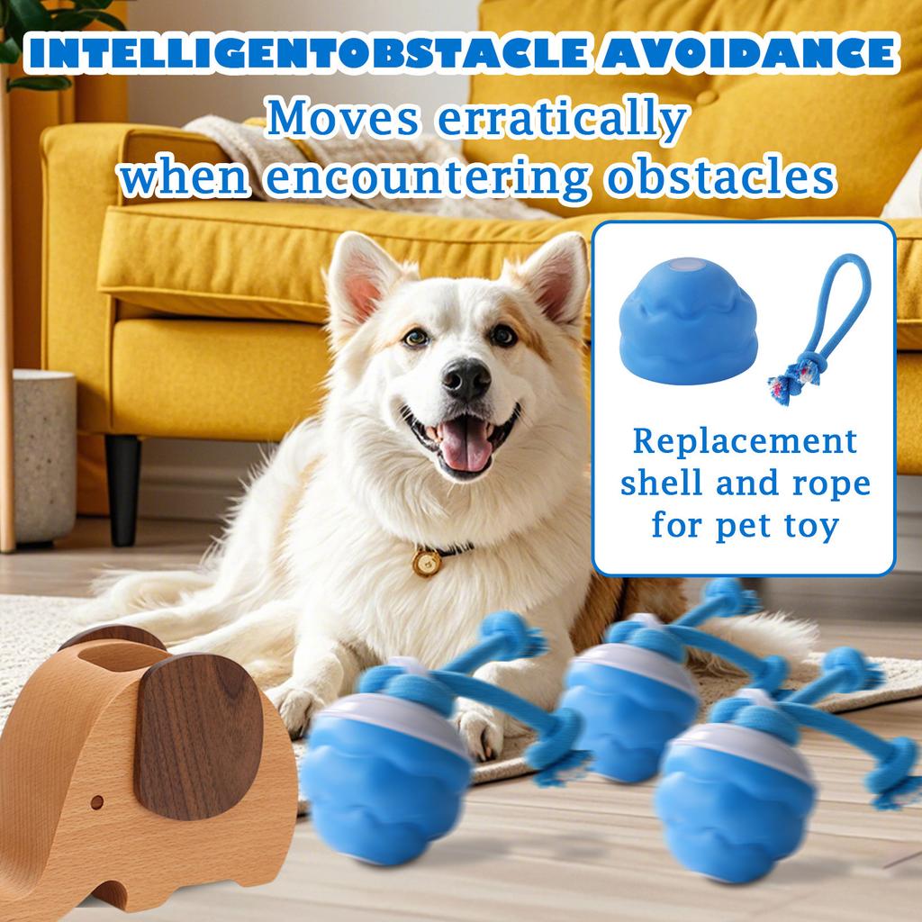 Hundespielzeug, Interaktive Hundebälle, Hüpfballspielzeug, Für Kleine, Mittlere, Große, USB Wiederaufladbar