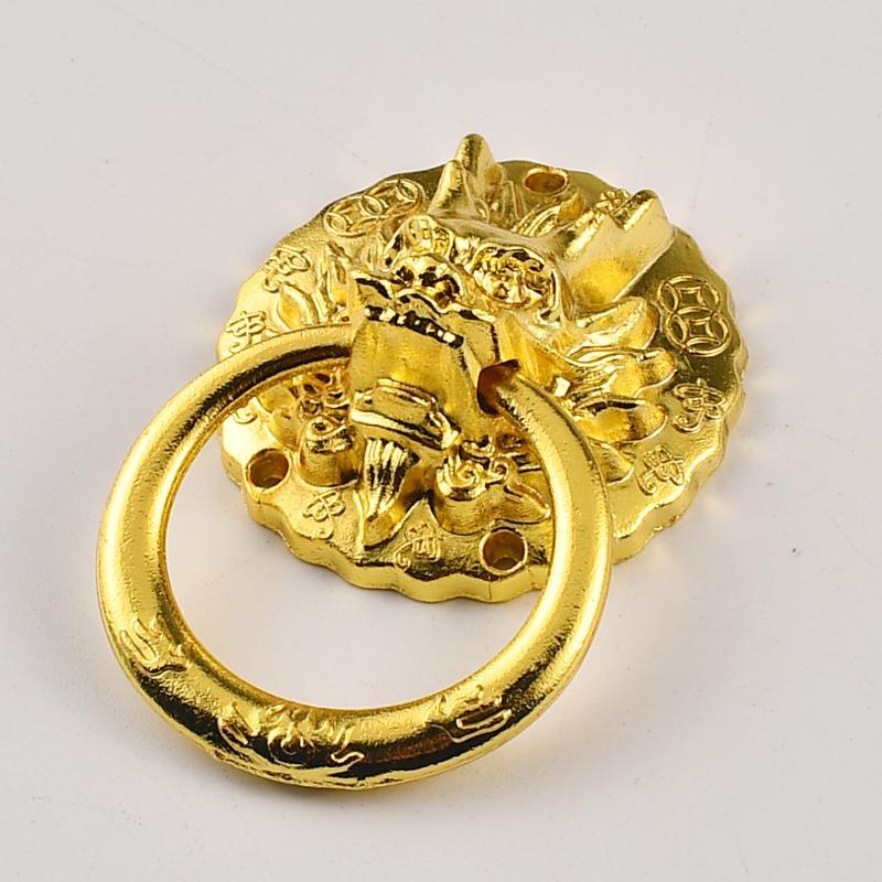 Antique Lion Head Handle Zinc Alloy Small Size Chinese Style Drawer Pull Handle