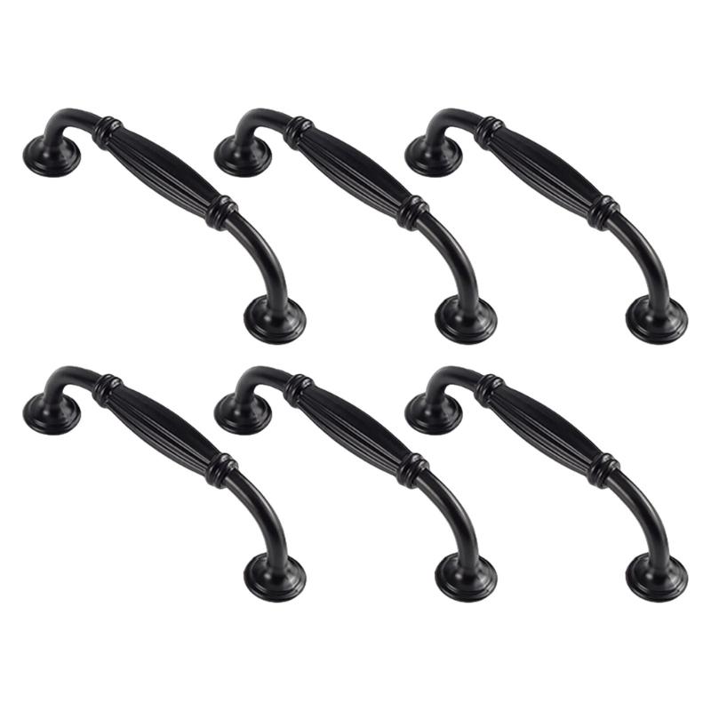 Black Wardrobe Knob Heavy Type Metal Handle Furniture Handle for Cabinets Drawers Closets Contemporary Home Decoration