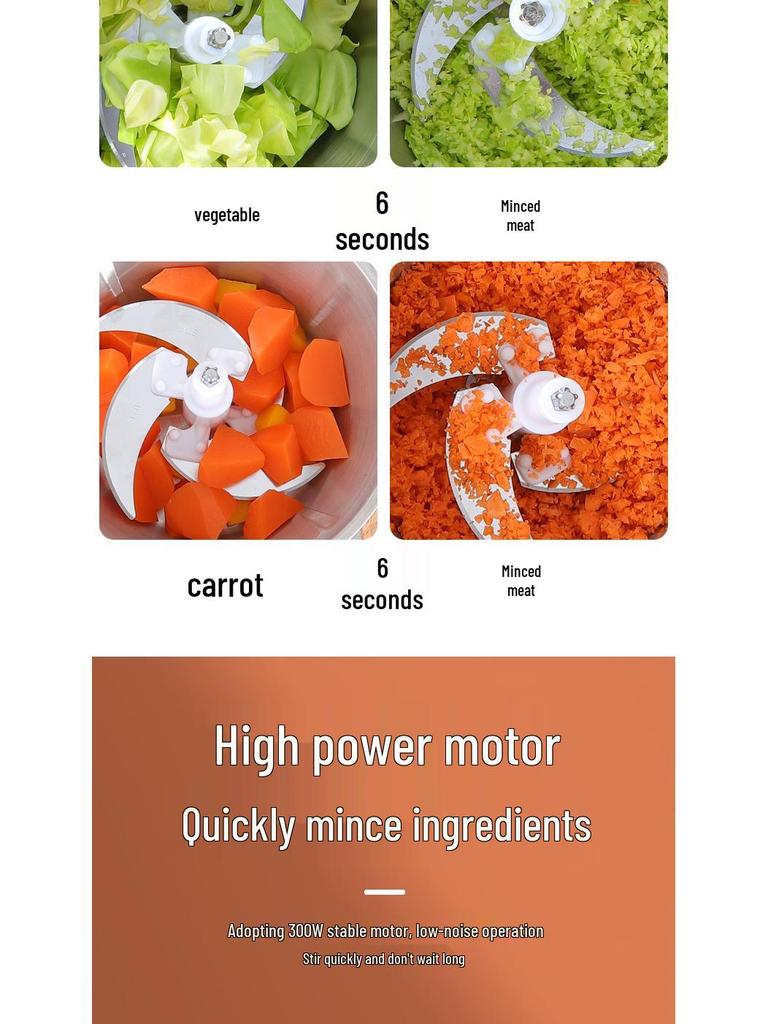Electric Multifunction Meat Grinder and Food Processor Blender for Chili and Dumpling Stuffing Mincer