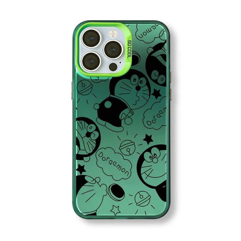 Doraemon Silver Phone Case for iPhone 17/16/15/14/13/12 Pro Max - Cross-Border Niche Collection