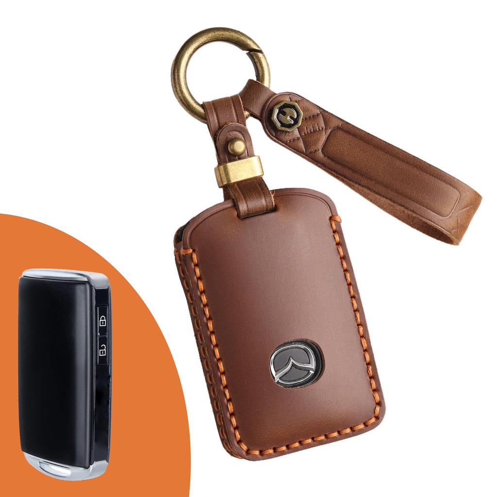 Mazda 3, CX4, Atez Lederschlüsselhülle - Hochwertige Autohülle für Herren