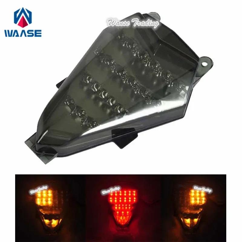 Waase For Yamaha YZF R6 RJ11 2006 2007 Chrome Tail Light Brake Turn Signals Integrated LED Light