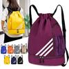 1Pcs Sports Drawstring Strap Pocket Backpack Large Capacity Sports Football Basketball Bag Drawstring Closure Design