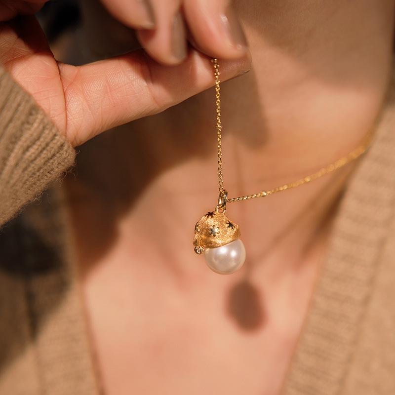 Lätt Lyx Tråddragningshantverk Stjärna Julhatt Design Halsband Retro Serie Fint Utsökt Pärlkrage Kedja Smycken