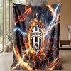 Coperta a tema Juventus FC Morbida coperta in flanella Coperta morbida tipo plaid Coperta accogliente per divano e letto per arredamento domestico