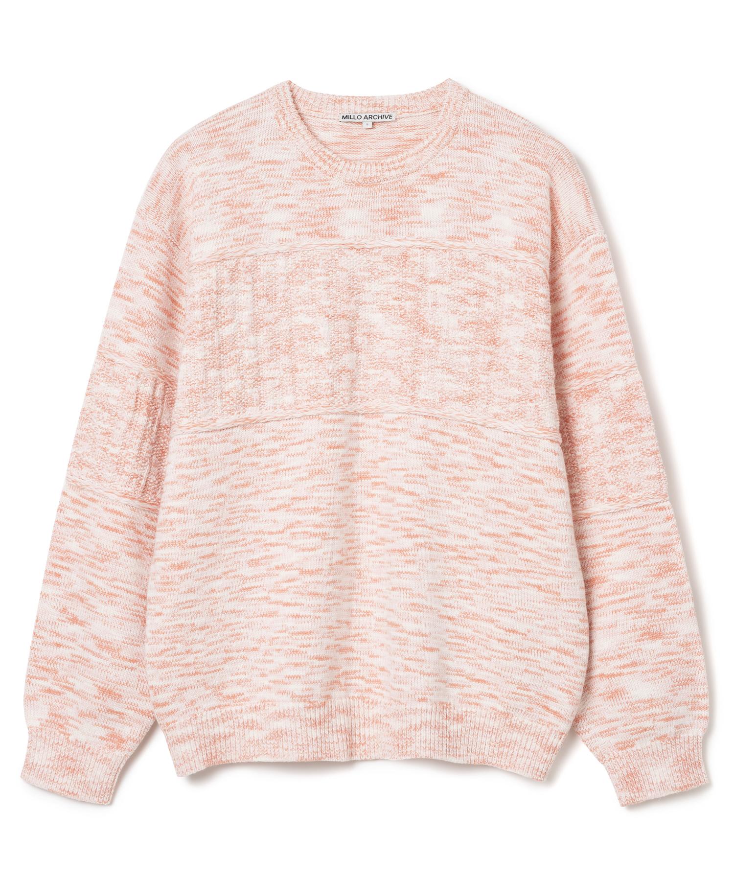 Milo Archive Square Twist Knit [Light Pink] Light Blue/M