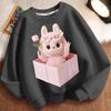 Children's Casual Round-neck Hoodie, Long-sleeved Loose Hoodie for Boys and Girls In Spring and Autumn
