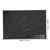 2Pcs Cutting Mat A3 Black Model Cut Pad Paper Rubber Stamp Engraving Scale Board
