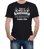 Mens This Is What An Awesome Husband Looks Like T-Shirt Funny Dad Gift