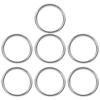 7 Stück Metall-O-Ring Wasserdicht Rostfrei 304 Edelstahl Hohe Tragfähigkeit Nahtlos Geschweißt Runder O-Ring 8x80mm