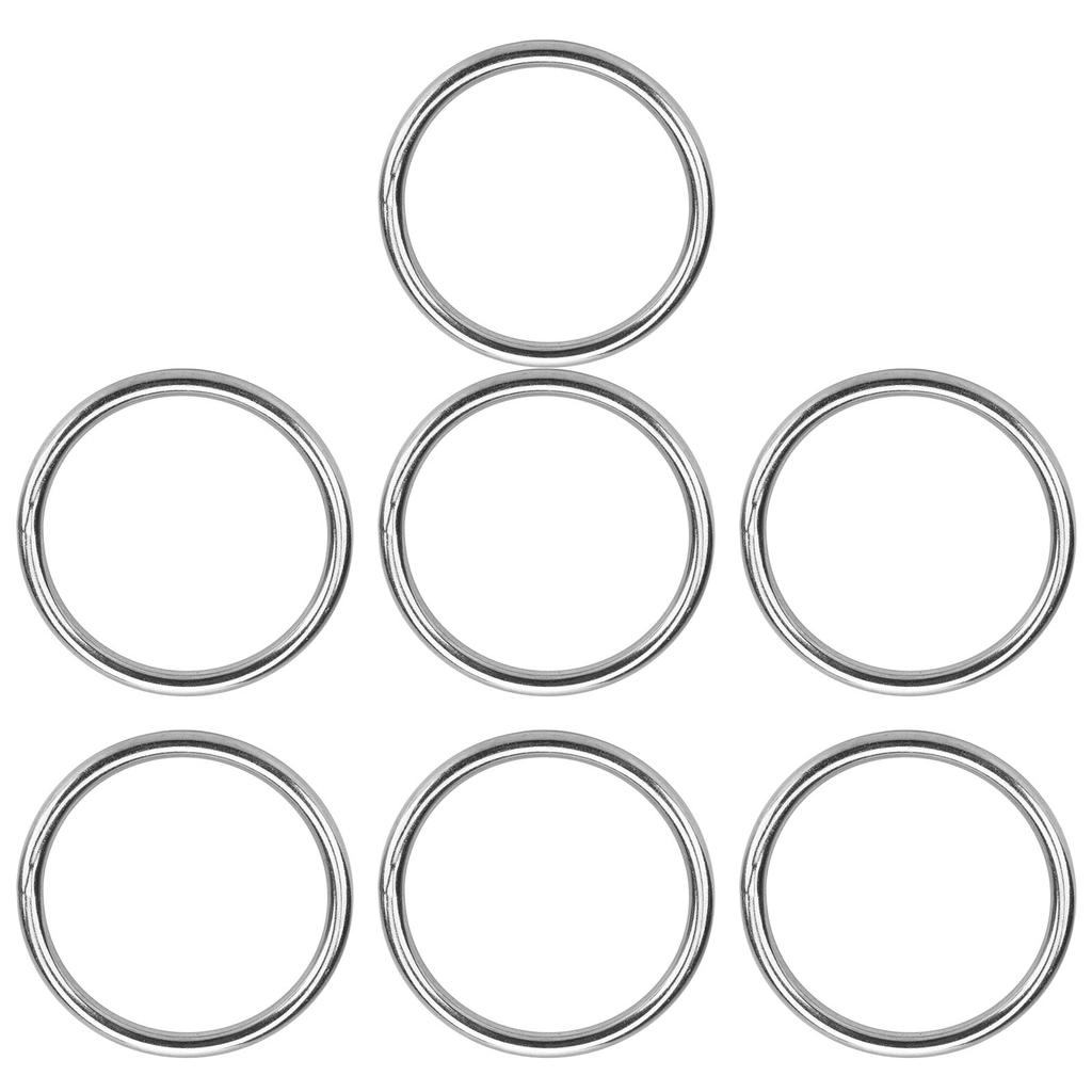 7 Stück Metall-O-Ring Wasserdicht Rostfrei 304 Edelstahl Hohe Tragfähigkeit Nahtlos Geschweißt Runder O-Ring 8x80mm