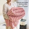 Thickened Coral Fleece Flannel Blanket - Rabbit Fur Nap Throw Milk Velvet Bed Cover