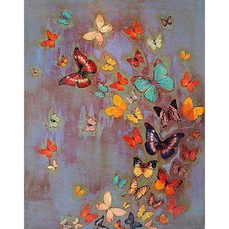 5D DIY Diamond Painting Butterfly Full Round Drill Diamond Embroidery Animals Cross Stitch Rhinestone Mosaic Home Decor Gift