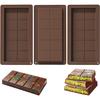3-delat set med silikonformar för choklad Dubai Hem Chokladformar 10 Rutor Färdig Storlek 22x10x2 cm Livsmedelsgodkänd Silikon
