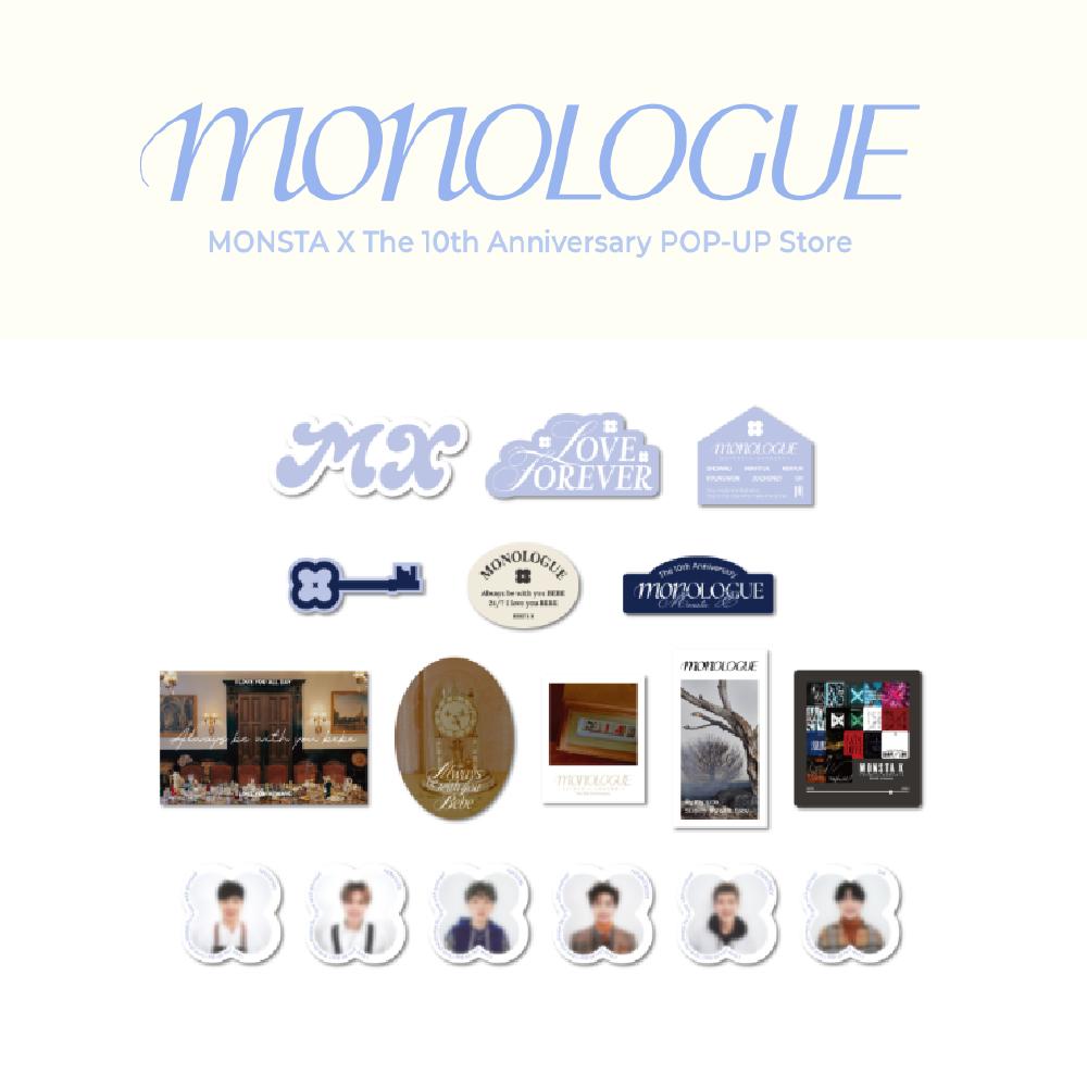 

Предзаказ MONSTA X 10-летний юбилейный POP-UP магазин MONOLOGUE Набор стикеров