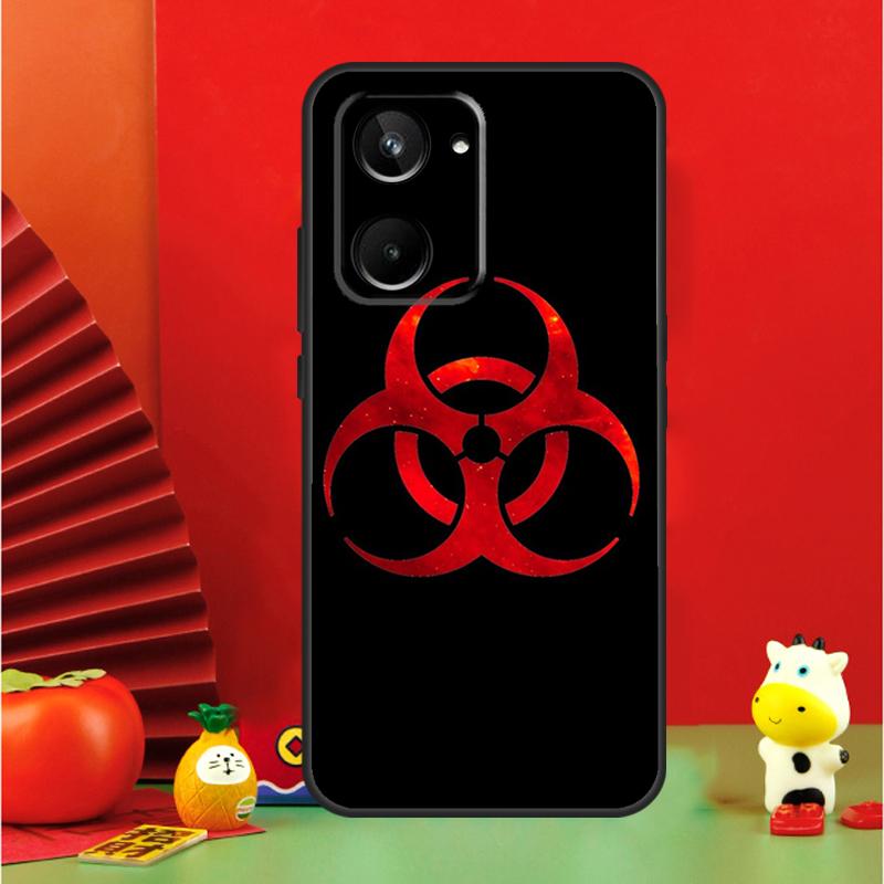 Biohazard Symbol Logo For Realme GT6 GT7 15 Pro 10 11 12 13 14 Pro Plus C65 C67 C63 C61 C55 C51 C53 C35 C75 Case