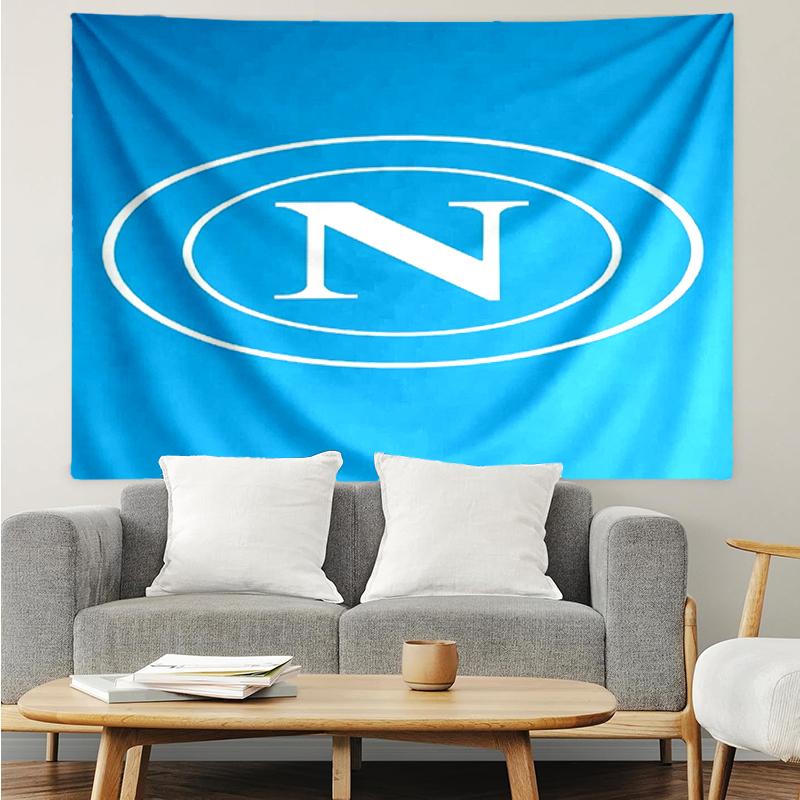 Napoli Print Tapestry, Backdrop, Easy Setup, Ideal for Bedroom, Office & Living Room, with Aesthetic Wall Hanging Decor.