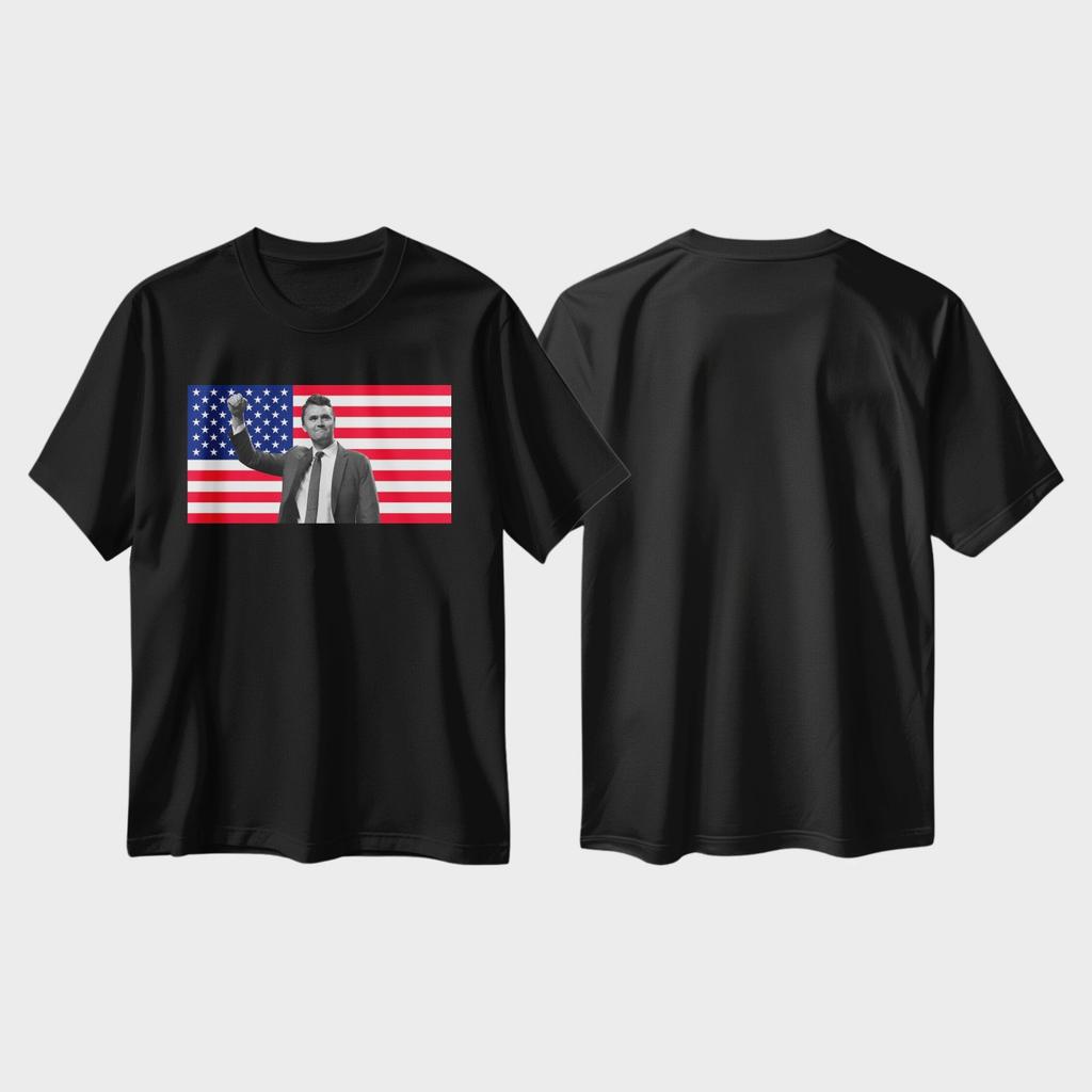 RIP T-Shirt Charlie Kirk 1993-2025 Printing Pure Cotton Round-neck Short-sleeved Sports Breathable Shirt