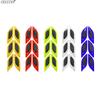6Pcs/Set Car Reflective Strips Carbon Fiber Car Sticker Truck Auto Motorcycle Anti-Scratch Safety Warning Sticker 5 Colors