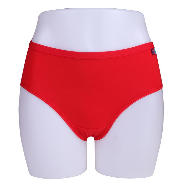 Damen Übergröße Ganzbaumwolle Mittelhohe Taille Atmungsaktive Slips - Einfarbig und Bequem