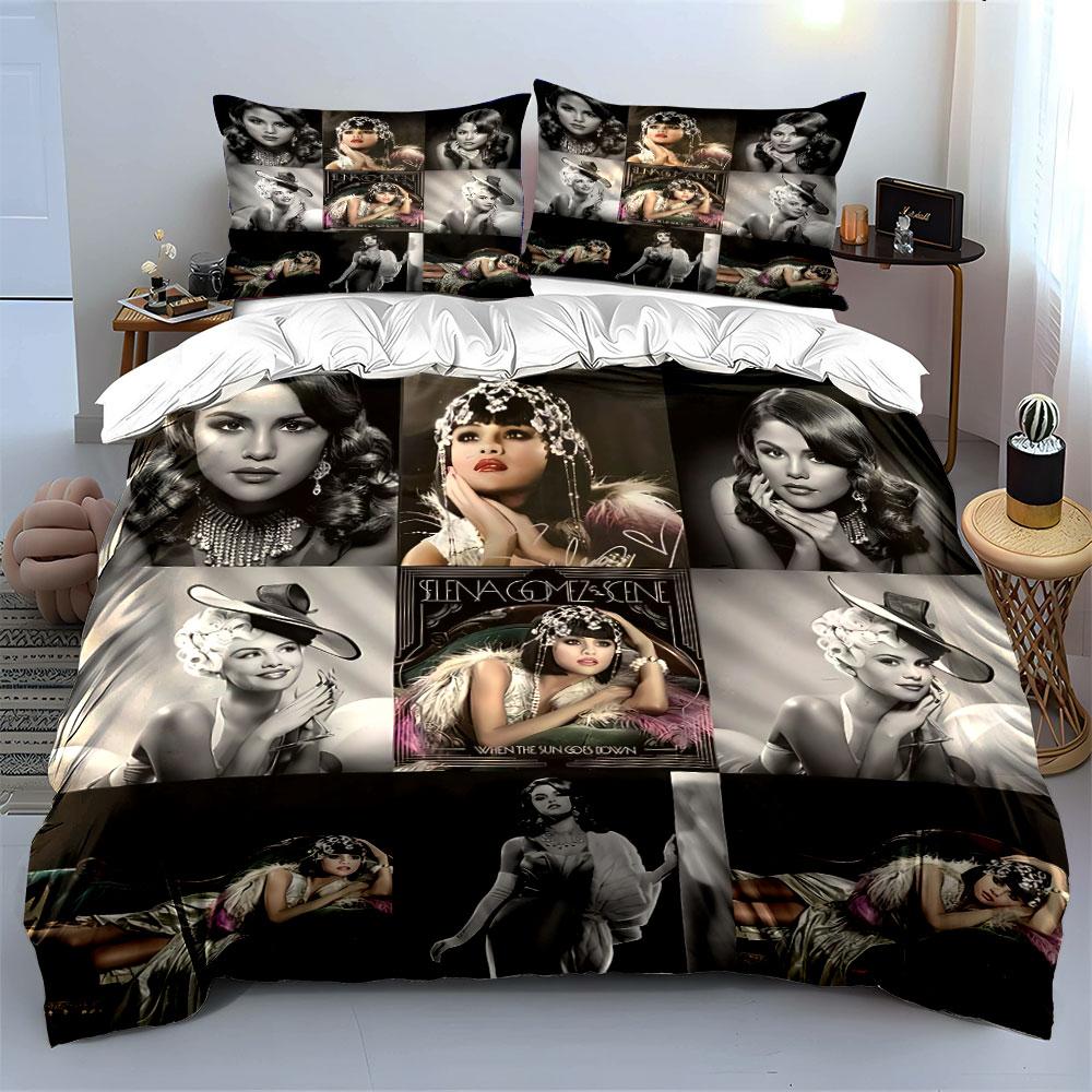 Vintage Glam Retro Style Bedding Duvet Cover Set Duvet Cover Pillowcases (1*Duvet Cover 2*Pillowcases, Without Duvet Insert)