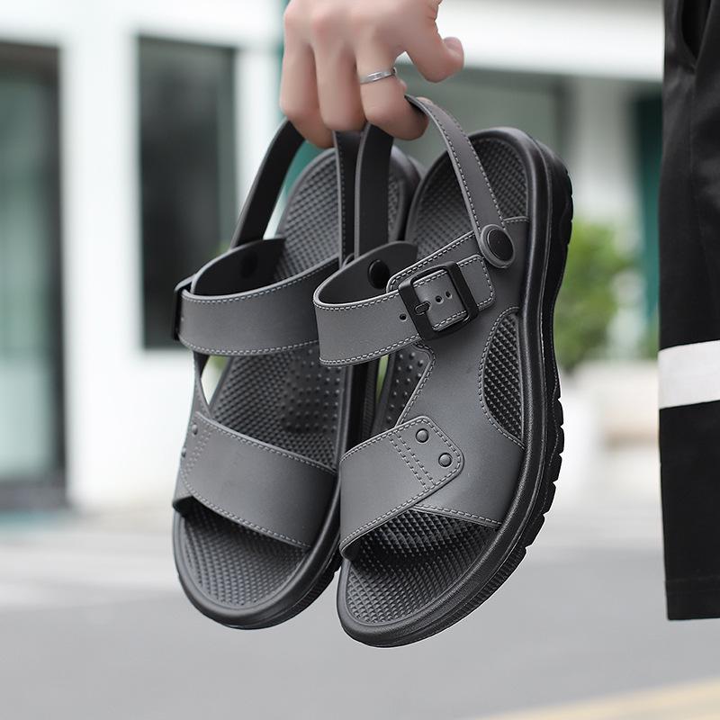 2024 Summer Men's Non-Slip Waterproof Sandals - Two-Way Wear Casual Beach Shoes