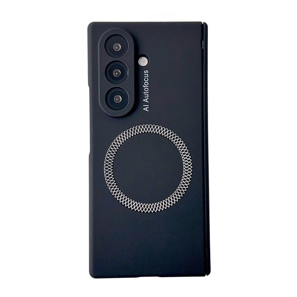 Flip Case for Samsung Galaxy Z Fold7 Fold6 Fold5 Magsafe,with Hinge Protection & Magnetic Adsorption Shockproof Hard Shell Cover Phone Bumpers