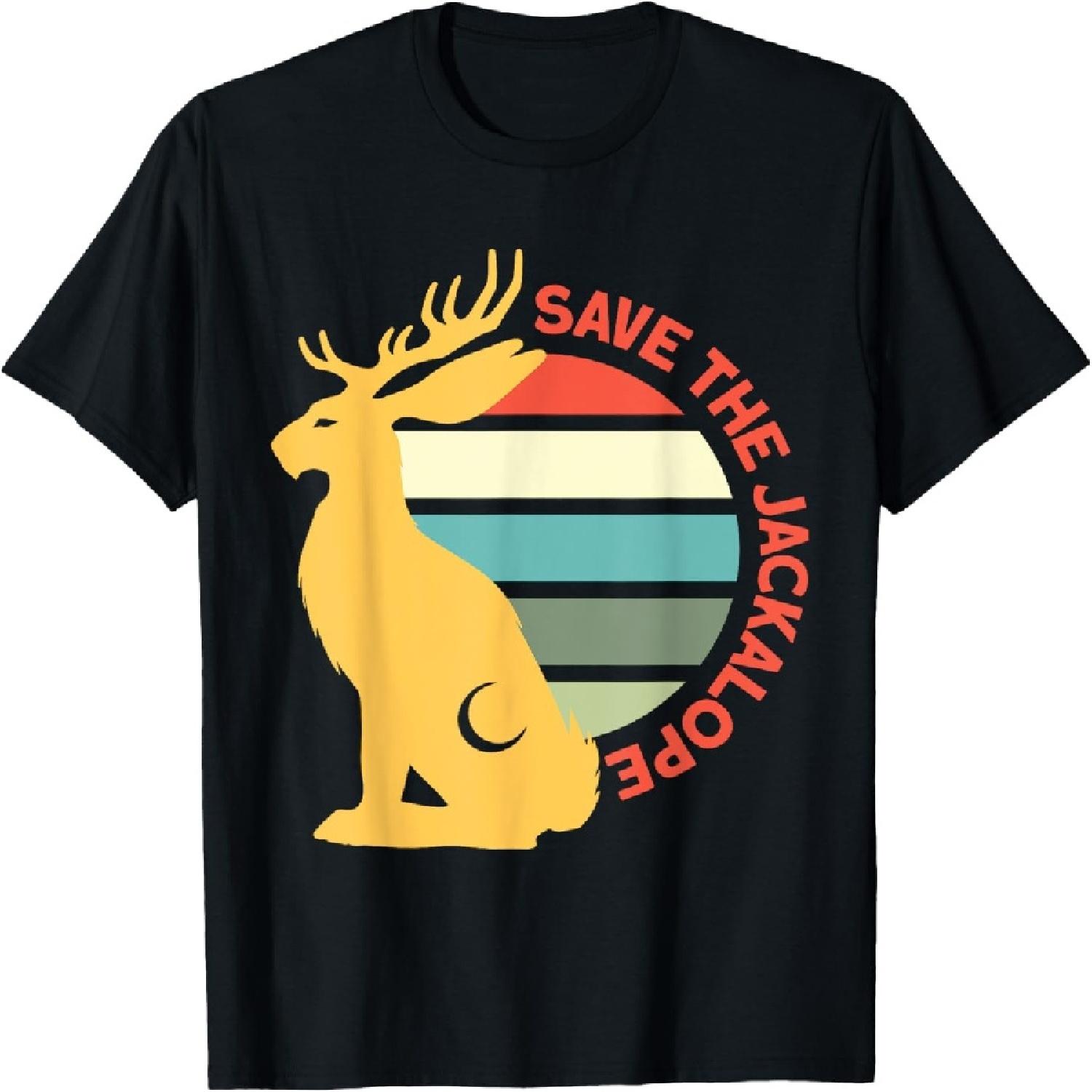 Save The Jackalope Cryptid Jackrabbit Rabbit Bunny T-Shirt(10) S