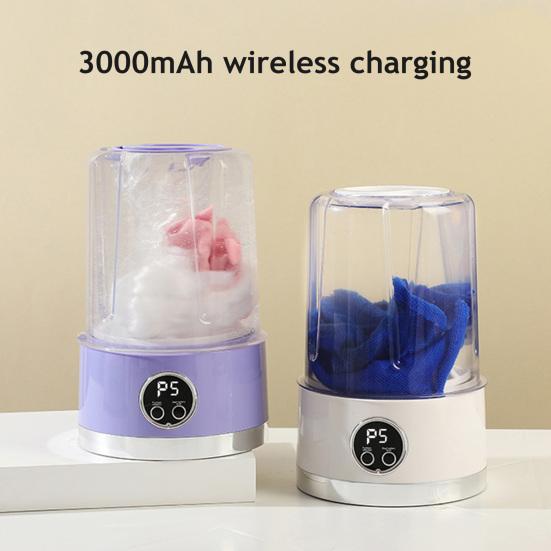 Mini-Waschmaschine Tragbare Kleiderwaschmaschine für Unterwäsche Socken Schnellreinigungs-Waschmaschine für Apartment Wohnheim Hotel Reisen Camping