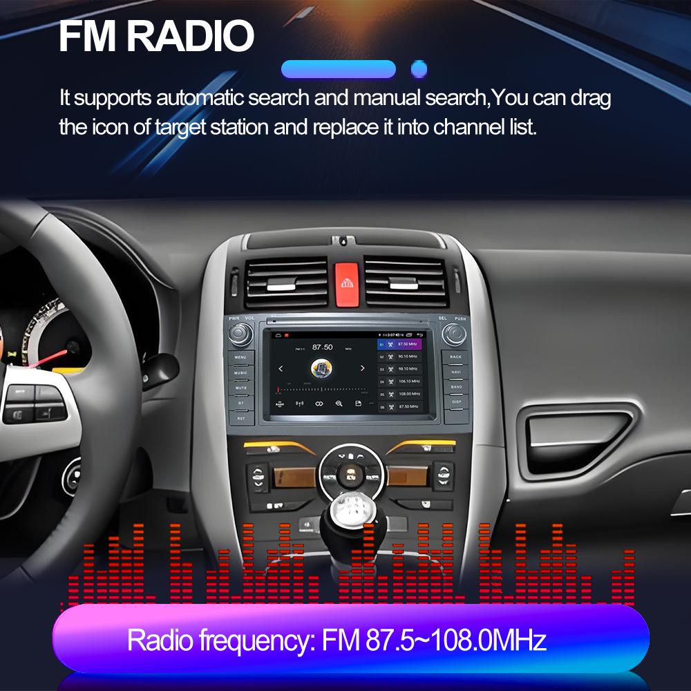 Toyota Auris Android Navigation System with HD Reversing Camera and CarPlay Integration
