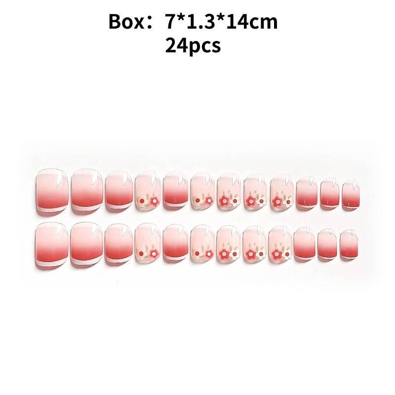 

Ногти Ручная работа Носить Мода Повседневный Простой Изысканный Классический Стиль Ногтей Патч