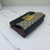 [Pre-Owned] Padlock Moonlight Treasure Box Series Metal Lock Logo Canvas And Leather Crossbody Bag Small - Excellent #1FHUW71