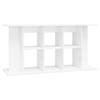 VidaXL Support d'aquarium blanc brillant 120x40x60cm bois d'ingénierie 833593