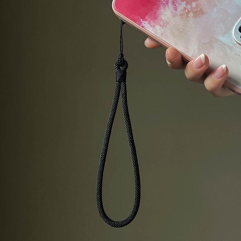 Mobile Phone Lanyard Short Wrist Rope Reinforced Color Matching Hand-Woven Pendant Female Male Accessories Anti-Loss Lanyard