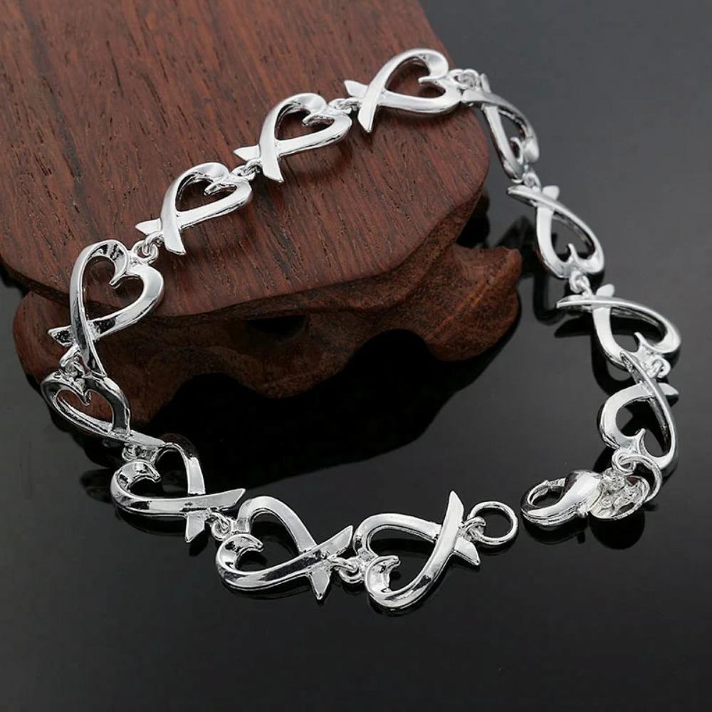 925 Silver Twisted Rope Bracelet 4MM Unisex Chain Fashion Jewelry for Women Men High Quality Durable