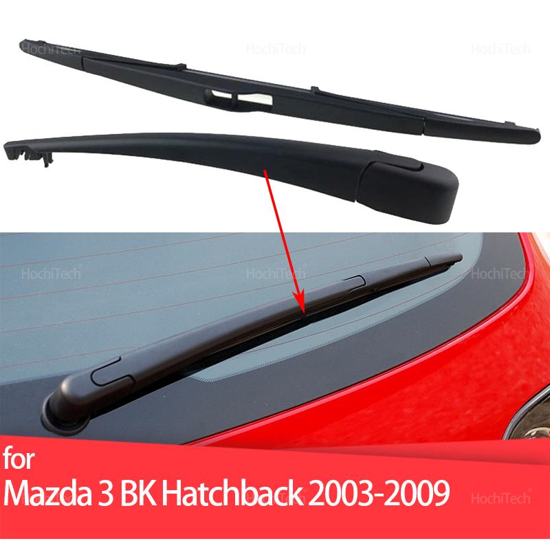 ABS Rear Wiper Arm and Rear Blade Replacement Kit Parts for Mazda 3 BK Hatchback 2003-2009 BP4K67421